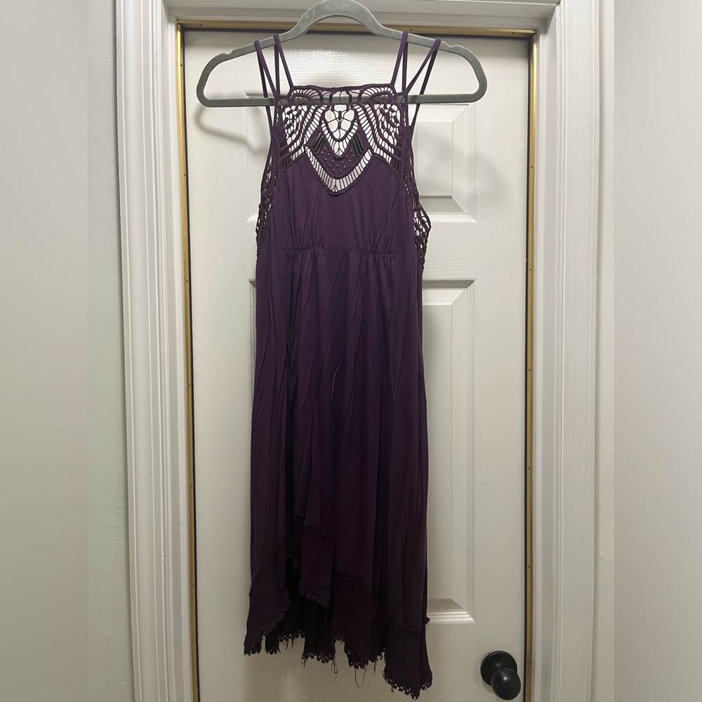 Free people purple tank dress